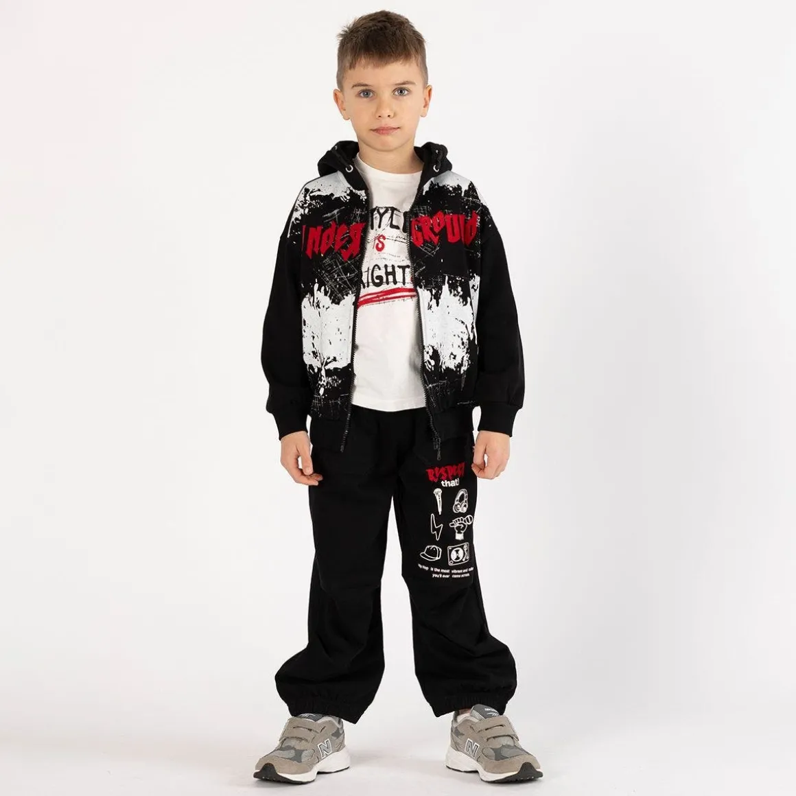 Pantalone ampio in felpa per ragazzo