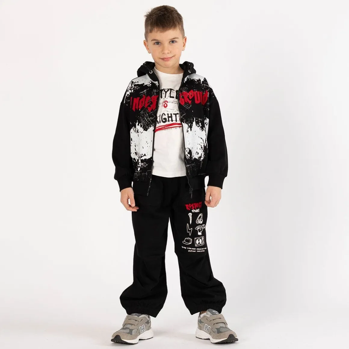 Pantalone ampio in felpa per ragazzo