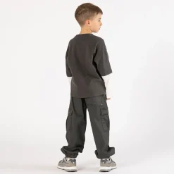 Pantalone baggy in gabardina per ragazzo