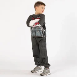Pantalone baggy in gabardina per ragazzo