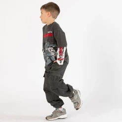 Pantalone baggy in gabardina per ragazzo
