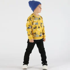 Pantalone bambino in tessuto effetto gabardina