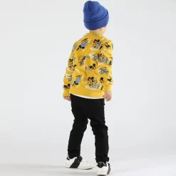 Pantalone bambino in tessuto effetto gabardina