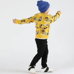 Pantalone bambino in tessuto effetto gabardina