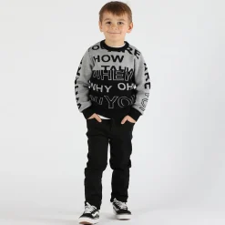 Pantalone bambino in tessuto effetto gabardina