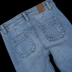 Pantalone cargo denim bambina