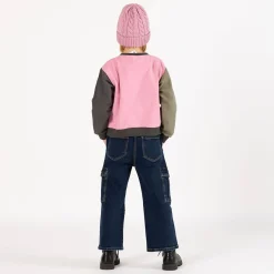 Pantalone cargo in denim per ragazza