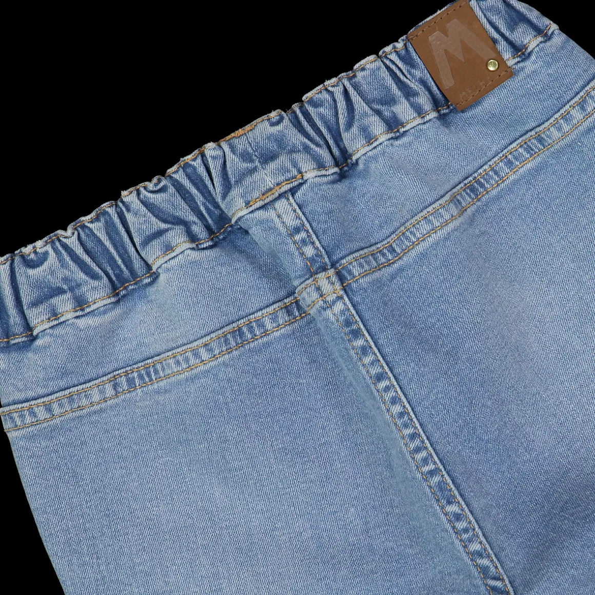 Pantalone cargo in denim bambina