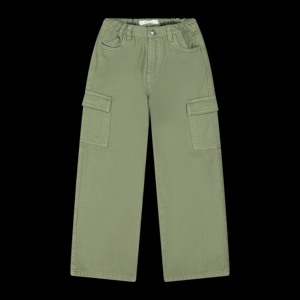 Pantalone cargo in gabardina per bambina