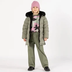 Pantalone cargo in gabardina per bambina