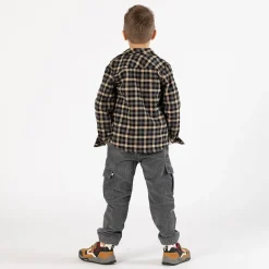 Pantalone cargo in velluto a coste per ragazzo
