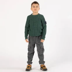 Pantalone cargo in velluto a coste per ragazzo