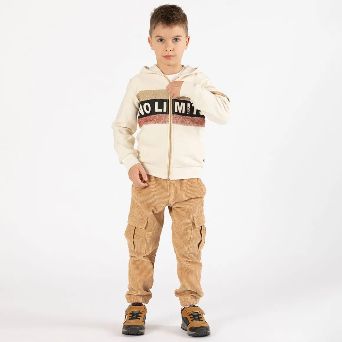 Pantalone cargo in velluto a coste per ragazzo