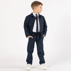 Pantalone chino con coulisse per ragazzo