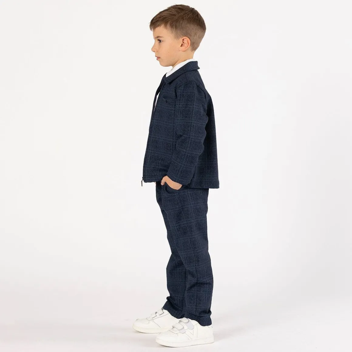 Pantalone chino con coulisse per ragazzo