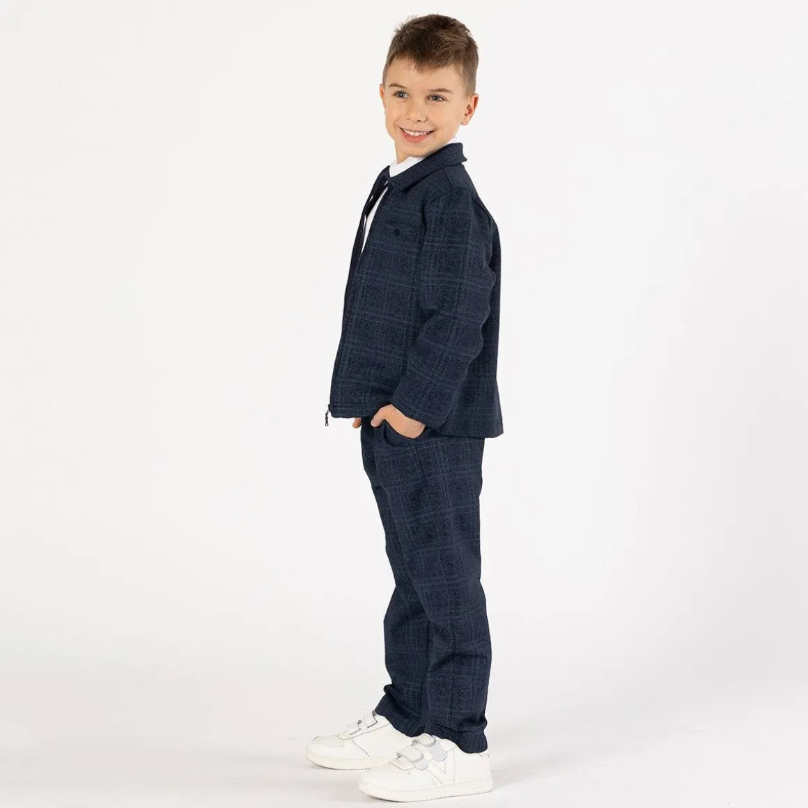Pantalone chino con coulisse per ragazzo