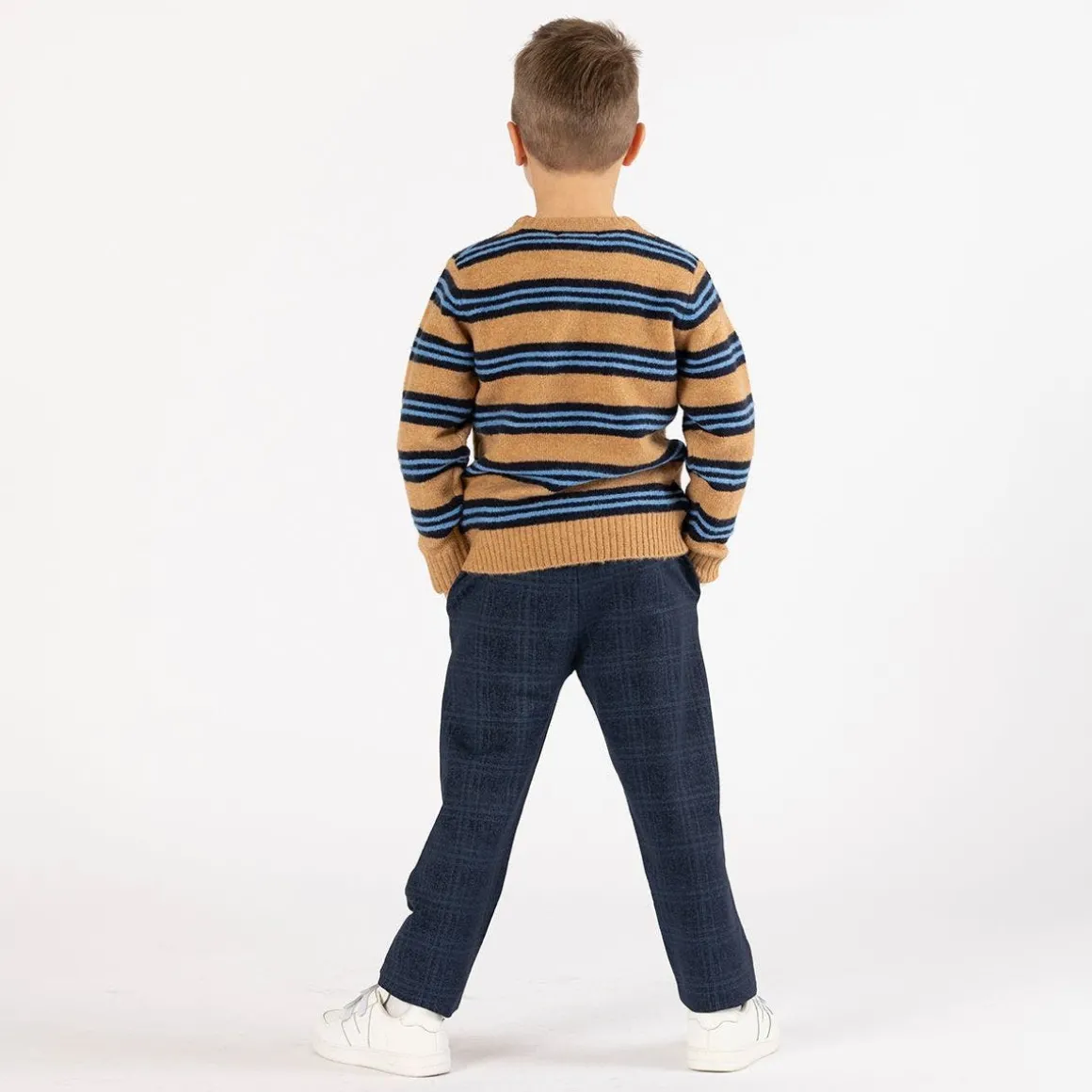 Pantalone chino con coulisse per ragazzo