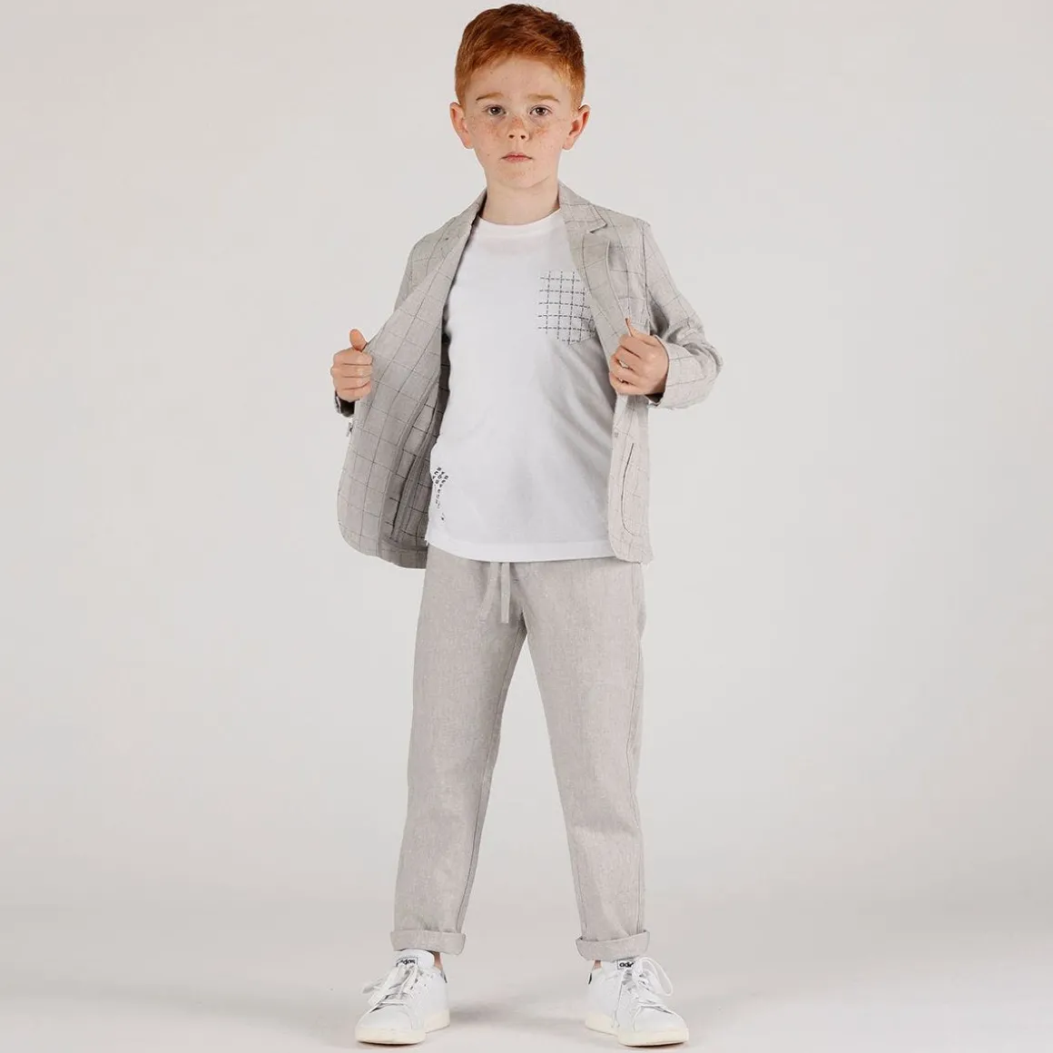 Pantalone chino elasticato da bambino