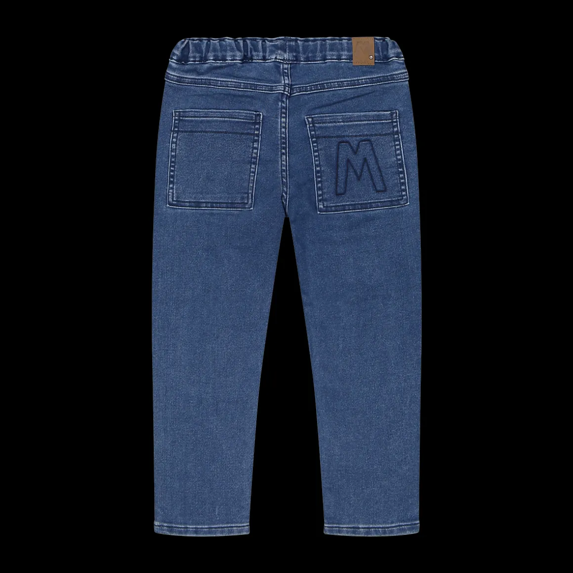 Pantalone con coulisse in felpa denim per ragazzo