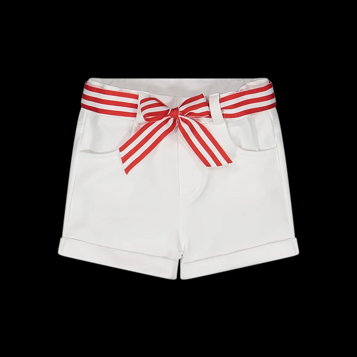 Pantalone corto con cintura da bambina