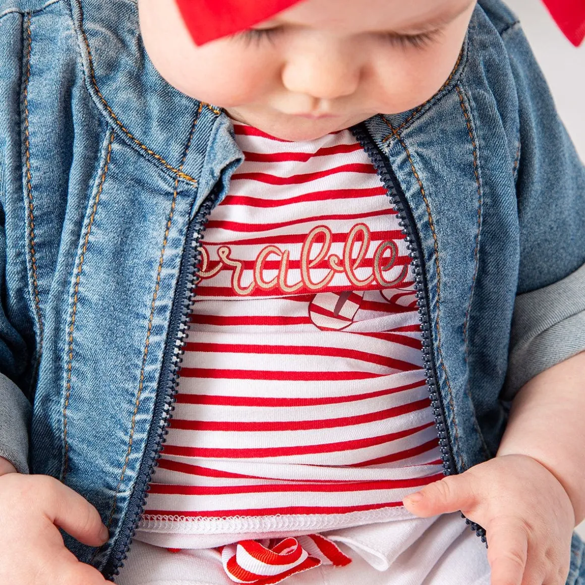Pantalone corto con cintura da bambina