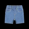 Pantalone corto in jeans elasticizzato per neonato