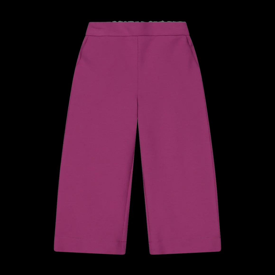 Pantalone cropped in crepe da bambina