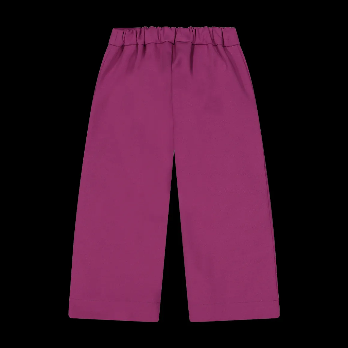 Pantalone cropped in crepe da bambina