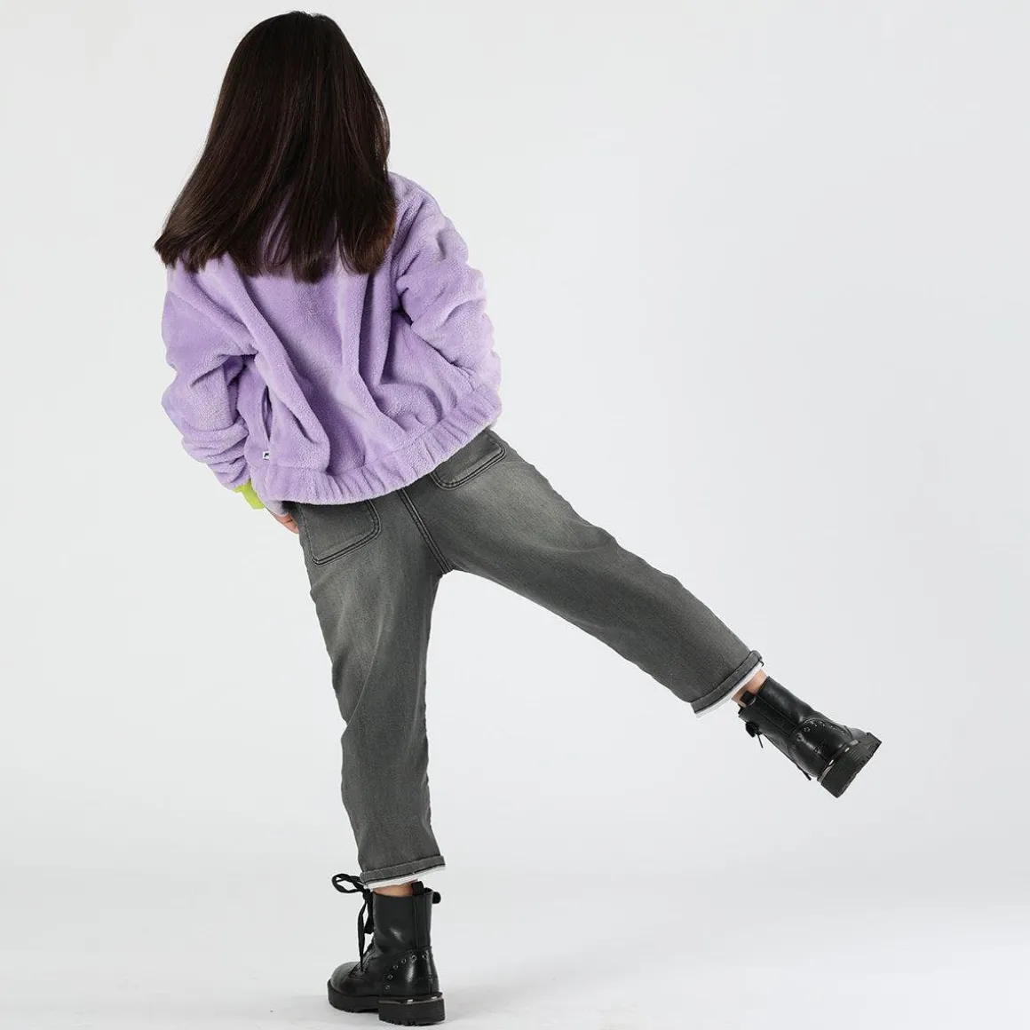 Pantalone da bambina effetto jeans