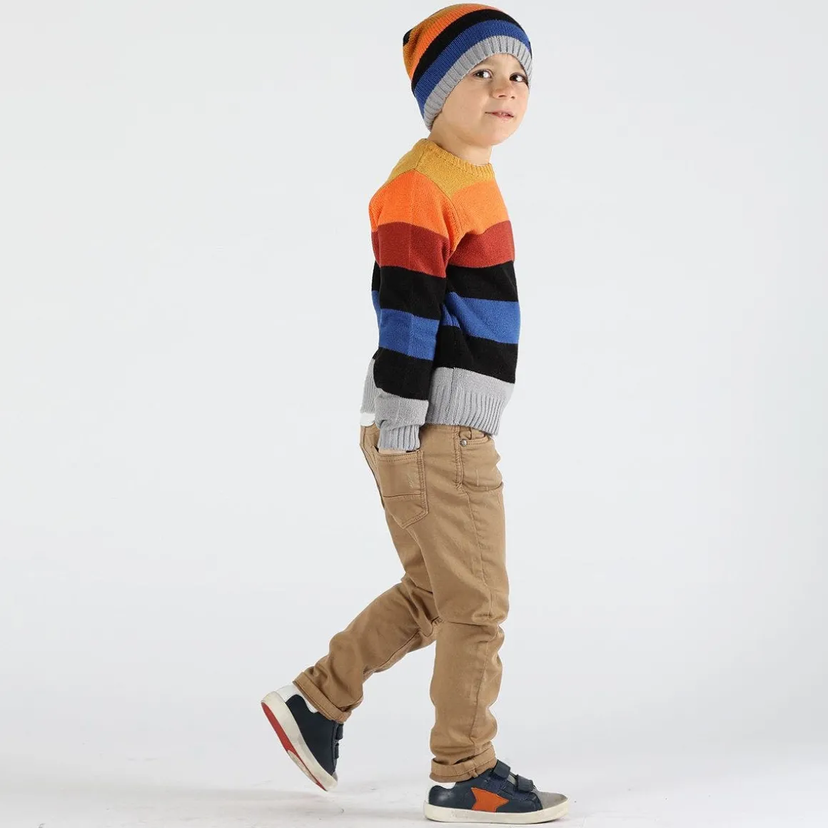 Pantalone da bambino effetto denim
