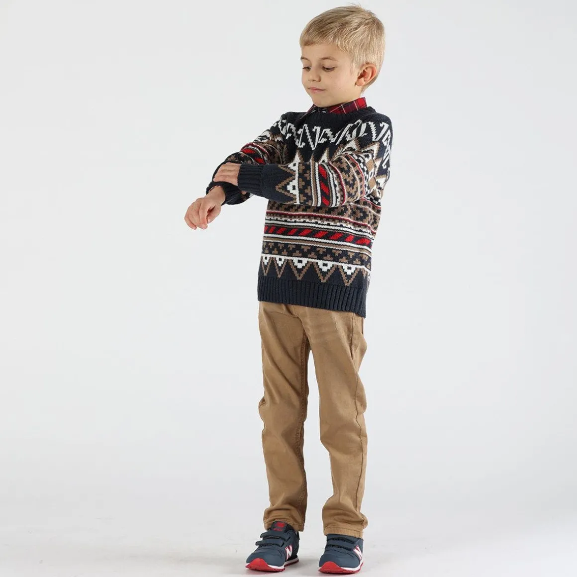 Pantalone da bambino effetto denim