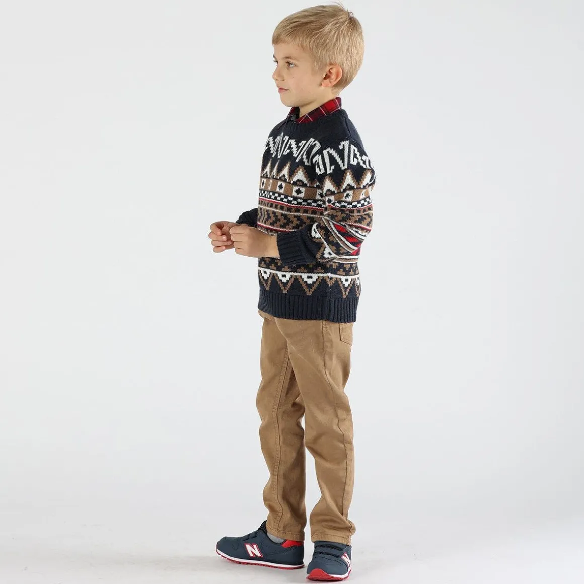 Pantalone da bambino effetto denim