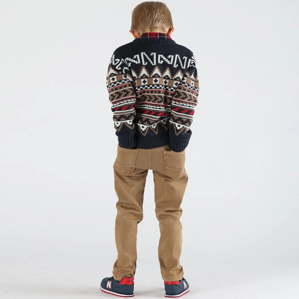 Pantalone da bambino effetto denim