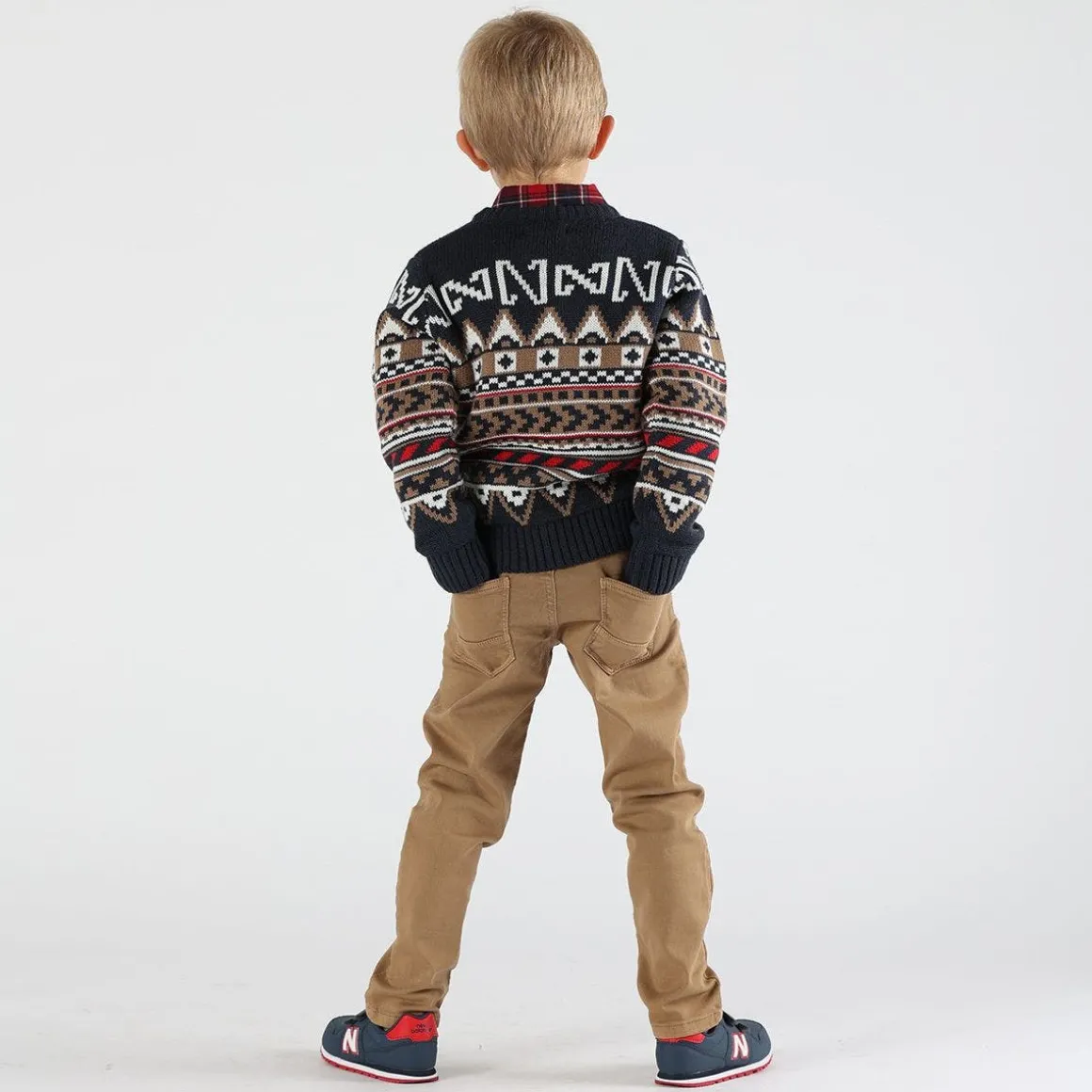 Pantalone da bambino effetto denim