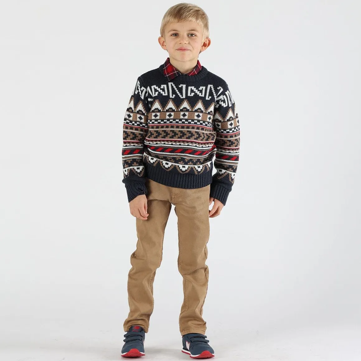 Pantalone da bambino effetto denim