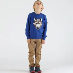 Pantalone da bambino effetto denim