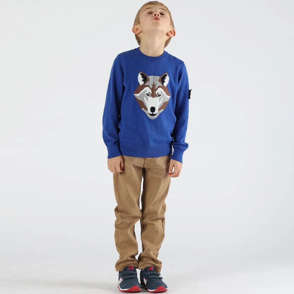 Pantalone da bambino effetto denim
