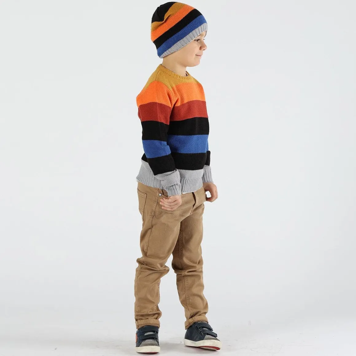 Pantalone da bambino effetto denim