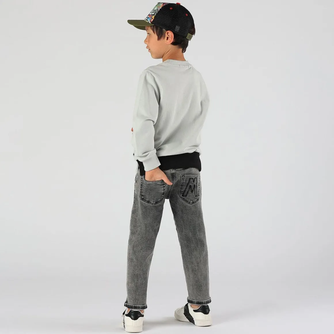 Pantalone da bambino in denim stretch