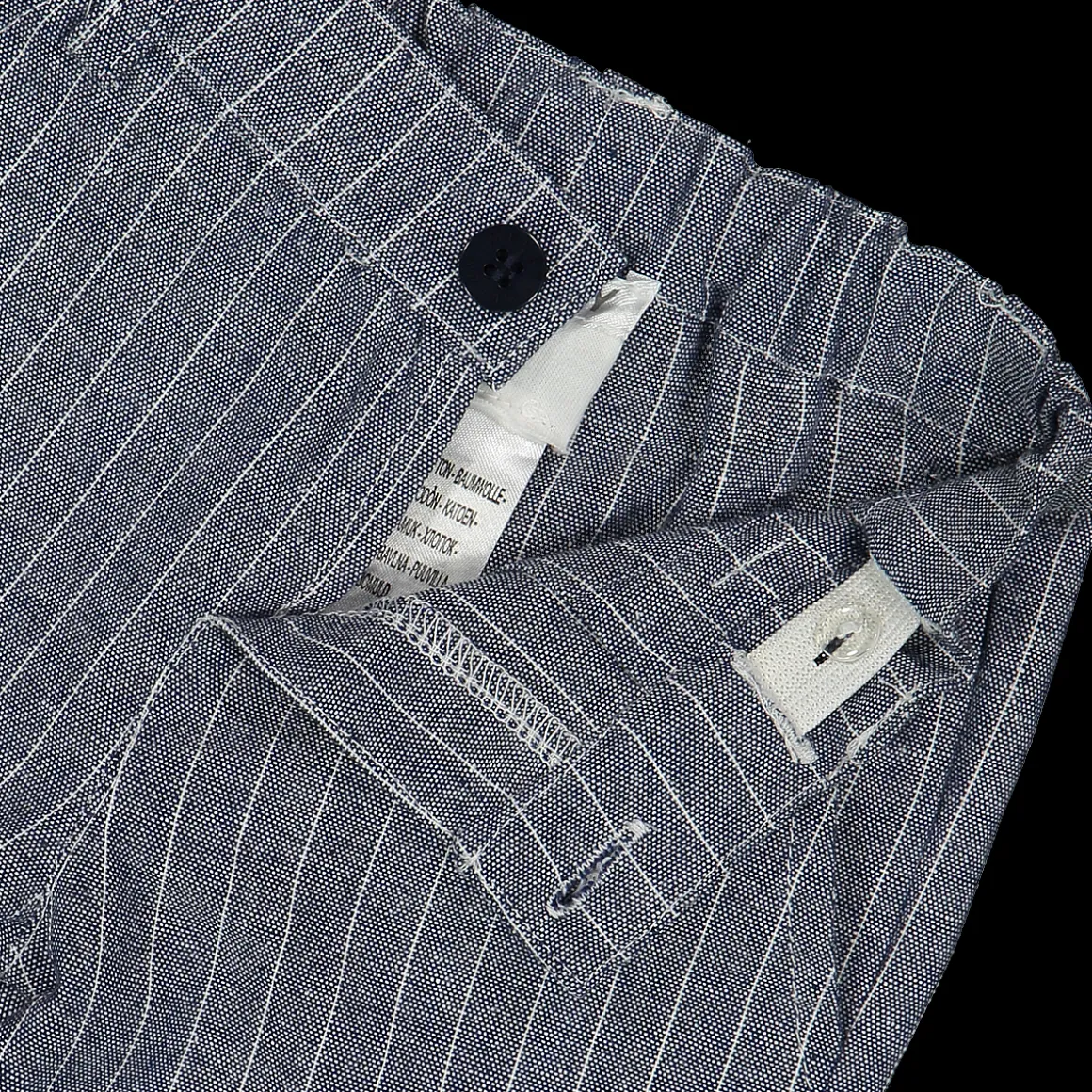 Pantalone da bambino in tessuto gessato