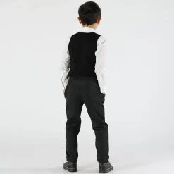 Pantalone da bambino in tessuto diagonale