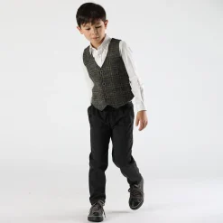 Pantalone da bambino in tessuto diagonale