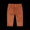 Pantalone da bambino in velluto color ruggine