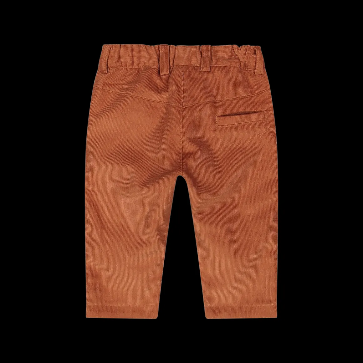 Pantalone da bambino in velluto color ruggine