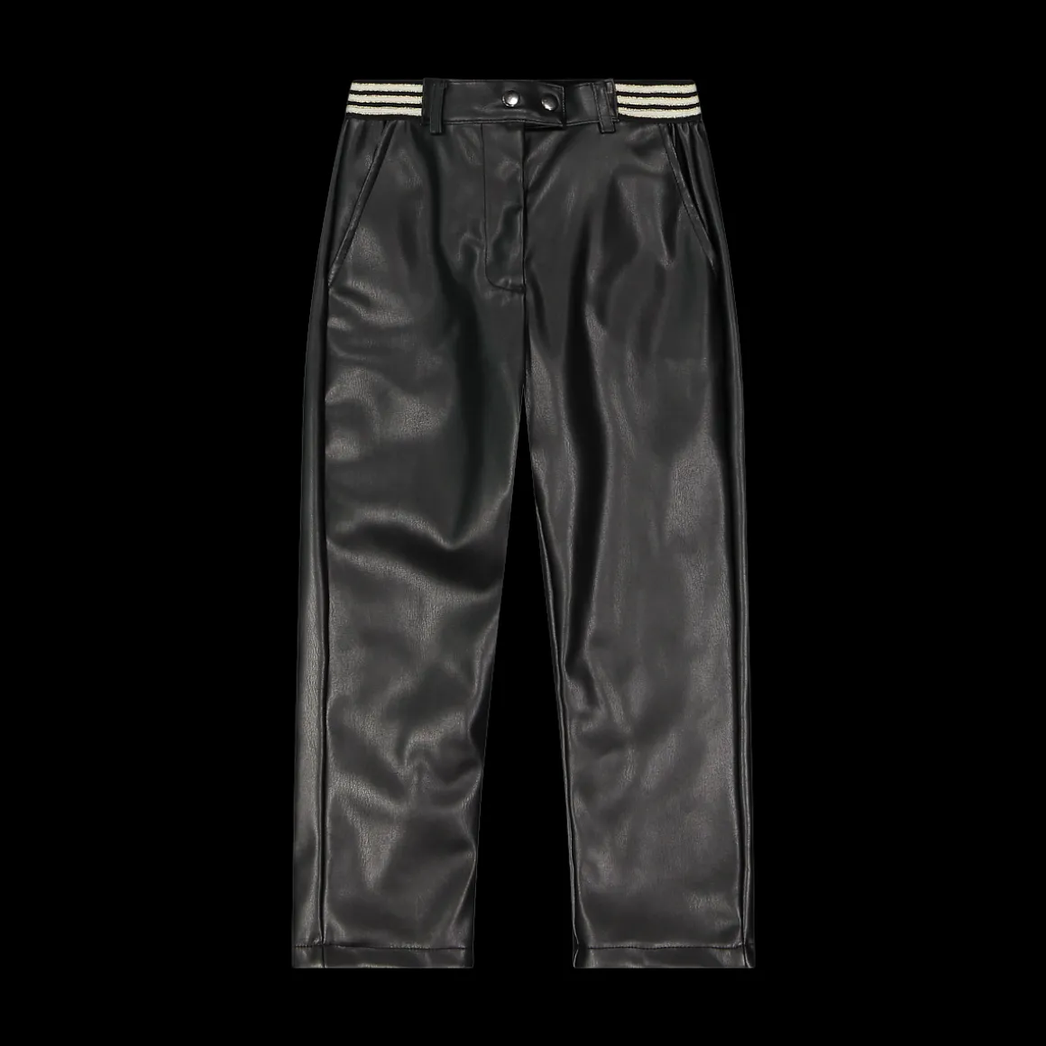Pantalone ecopelle da bambina