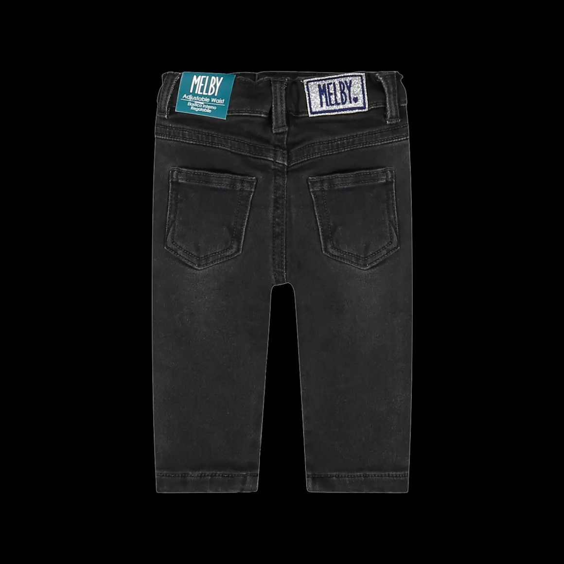 Pantalone effetto jeans da bambina