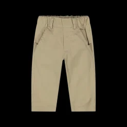 Pantalone elasticizzato da bambino in gabardina stretch