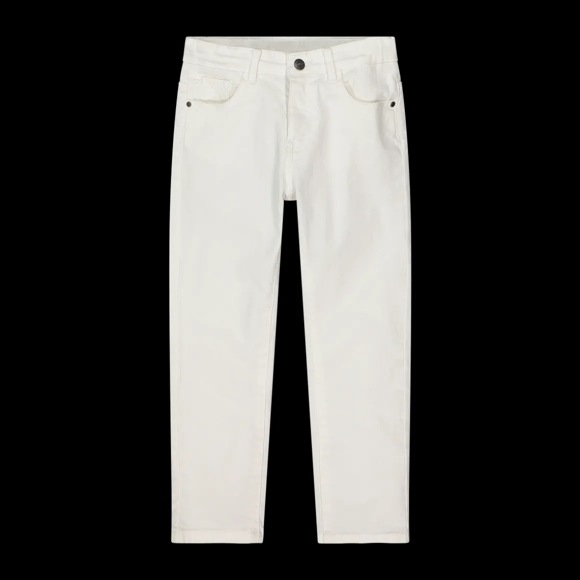 Pantalone in bull denim bianco per bambino