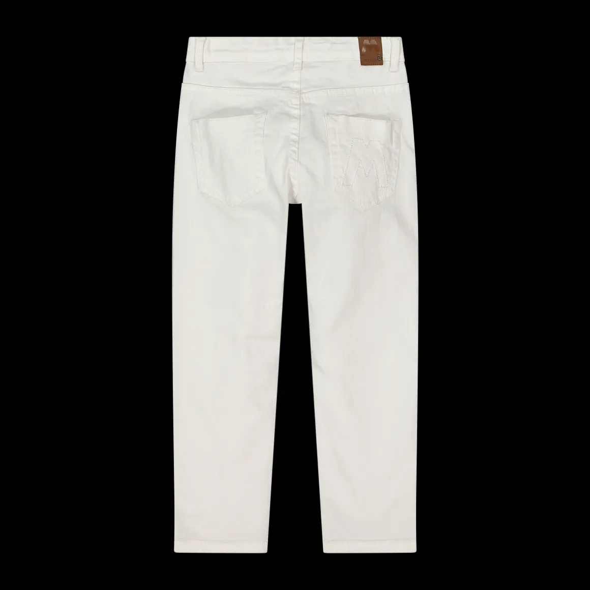 Pantalone in bull denim bianco per bambino