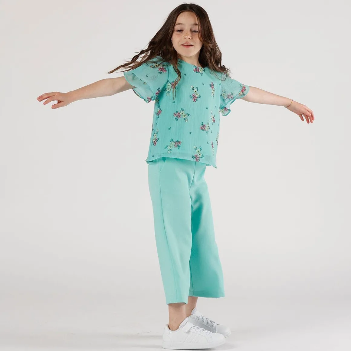 Pantalone in crepe da bambina